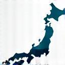 日本の地図とビジネス要素を組み合わせたイメージ